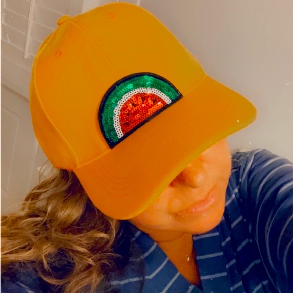 #46 🍉 Orange Watermelon Baseball Cap 🍉 - Picture 4 of 13